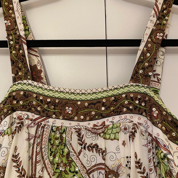 Beaded and sequin Voile Dress - Picture 3 of 4